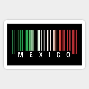 Mexico flag colors barcode Magnet